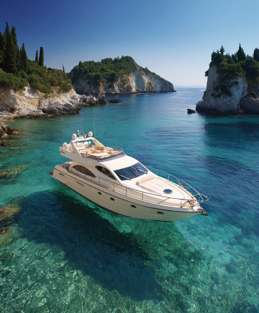 A Private Boat to Paxos from Corfu